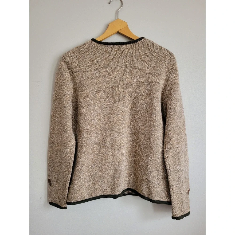 Vintage Northern Reflections Hand Embroider Cottagecore Cardigan Sweater Size M - Picture 3 of 7